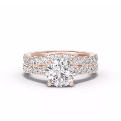 Trevi Contoured Pavé Band (2.2mm)