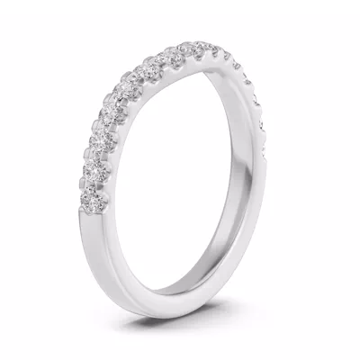 Trevi Contoured Pavé Lab  Band (2.2mm)