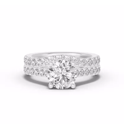 Trevi Contoured Pavé Lab  Band (2.2mm)