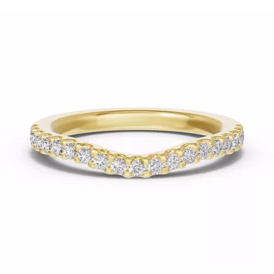 Trevi Contoured Pavé Lab  Band (1.8mm)