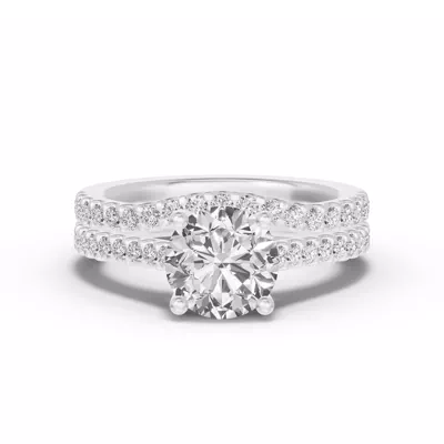 Trevi Contoured Pavé Lab  Band (1.8mm)