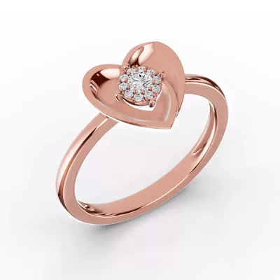 Spira Lab Pavé Halo Heart Ring