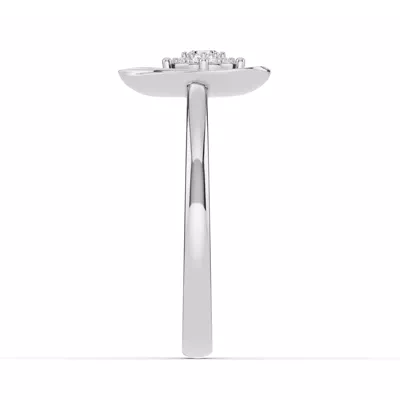 Spira Lab Pavé Halo Heart Ring