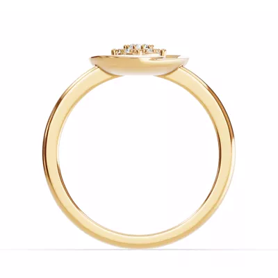 Spira Lab Pavé Halo Heart Ring