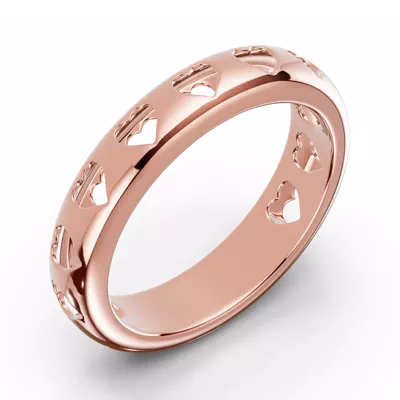 Eternity Heart Cutout Band