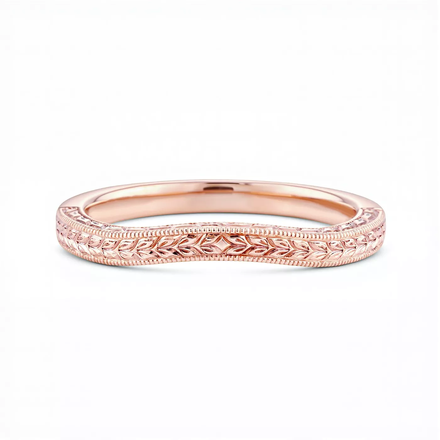 Corinne Vintage Engraved Contoured Band