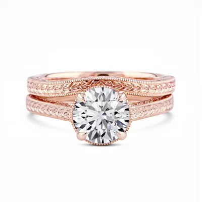 Corinne Vintage Engraved Contoured Band