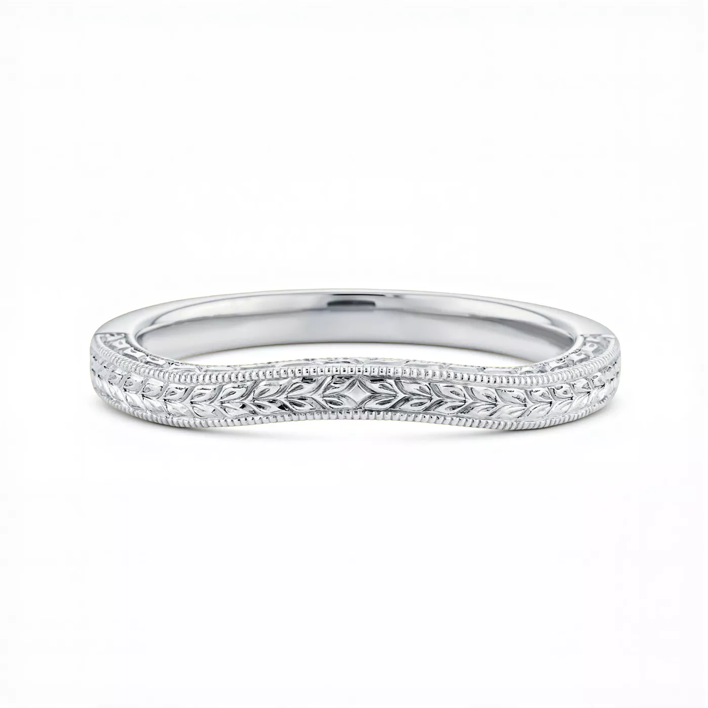 Corinne Vintage Engraved Contoured Band