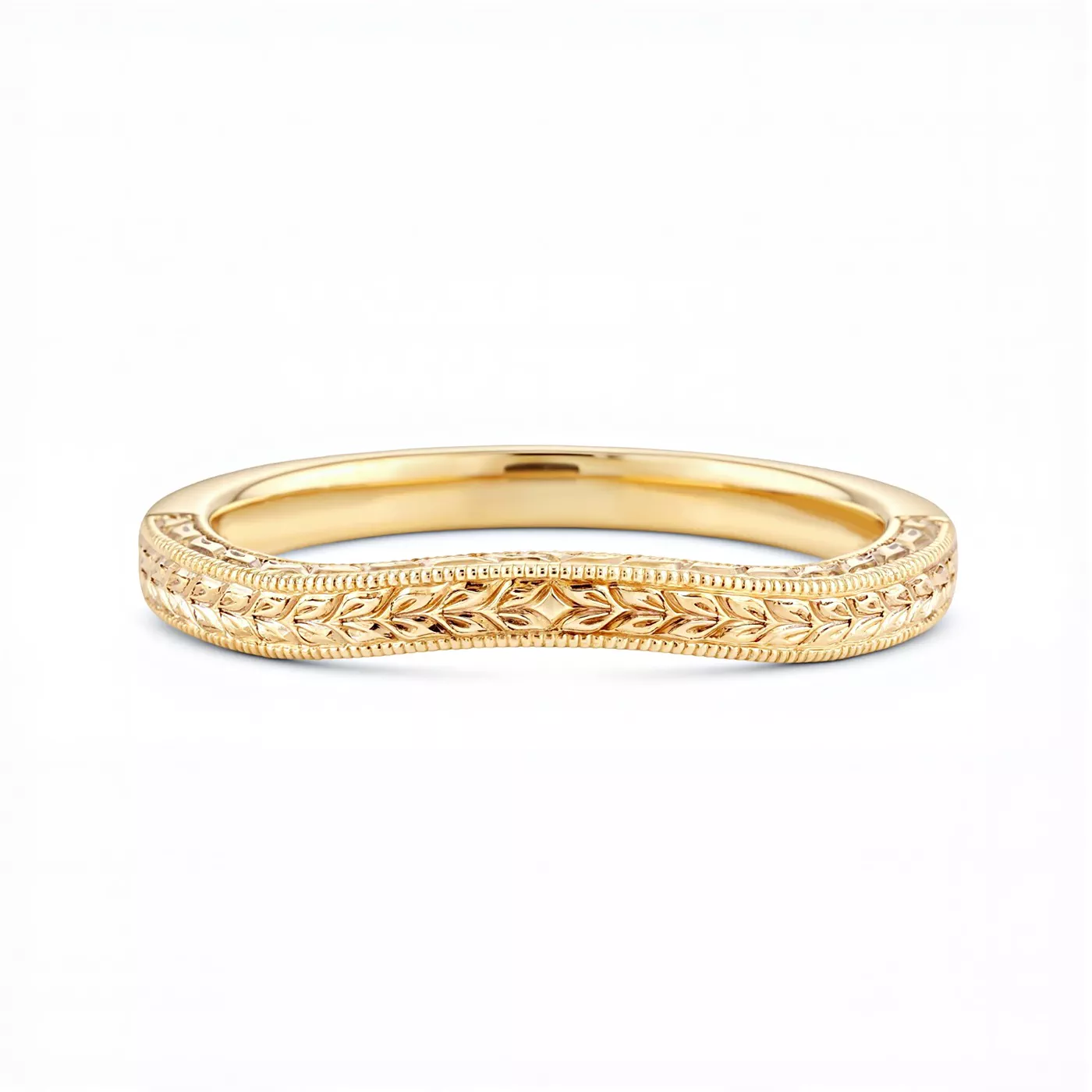 Corinne Vintage Engraved Contoured Band