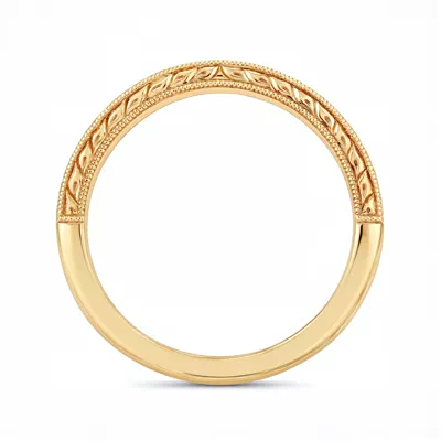 Corinne Vintage Engraved Contoured Band