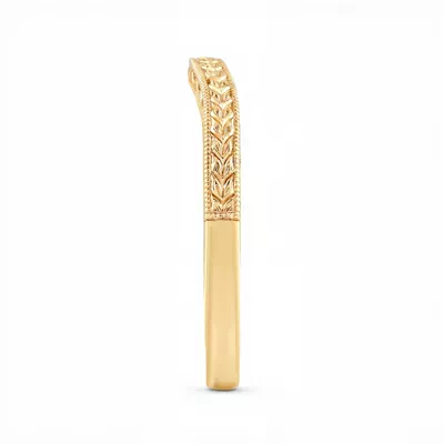 Corinne Vintage Engraved Contoured Band