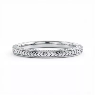 Torino Engraved Milgrain Lab Pavé Band
