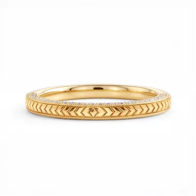 Torino Engraved Milgrain Lab Pavé Band