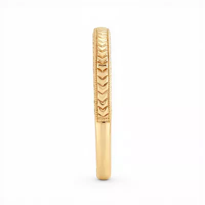 Torino Engraved Milgrain Lab Pavé Band