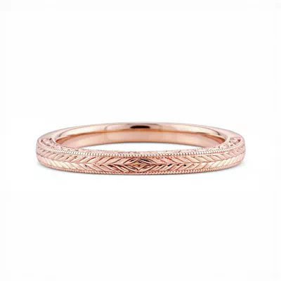 Annette Vintage Engraved Band