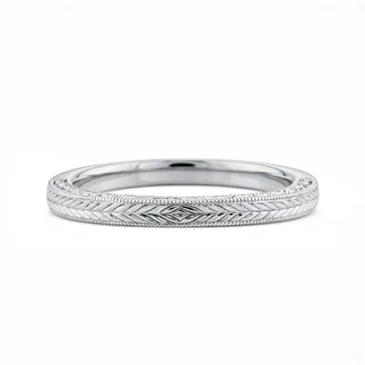 Annette Vintage Engraved Band