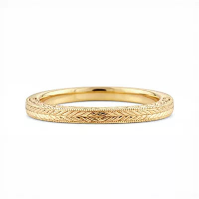 Annette Vintage Engraved Band