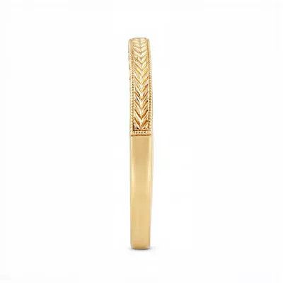 Annette Vintage Engraved Band