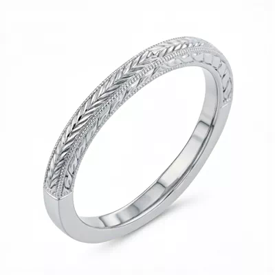 Annette Vintage Engraved Band