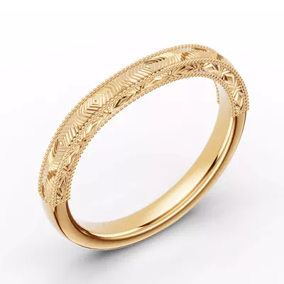 Chantal Engraved Band