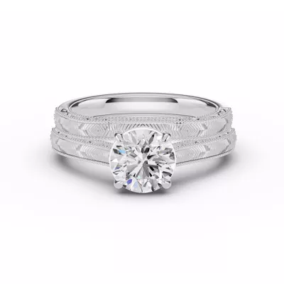 Chantal Engraved Band