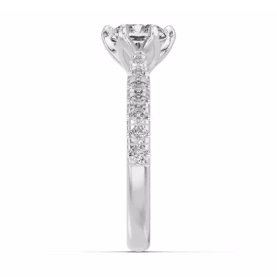 Marigold Royale Tulip Inspired 6 Prong Lab Engagement Ring