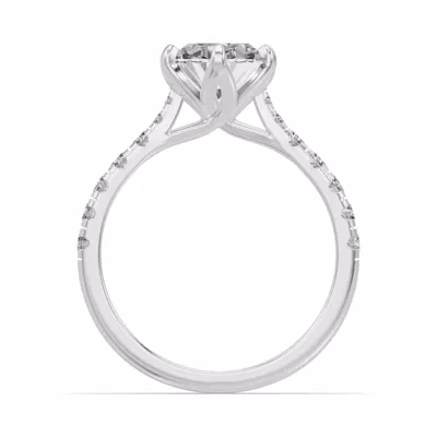 Marigold Royale Tulip Inspired 6 Prong Lab Engagement Ring