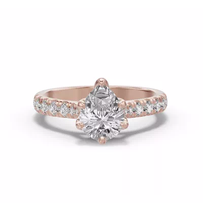 Marigold Royale Tulip Inspired 6 Prong Lab Engagement Ring