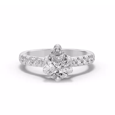 Marigold Royale Tulip Inspired 6 Prong Lab Engagement Ring