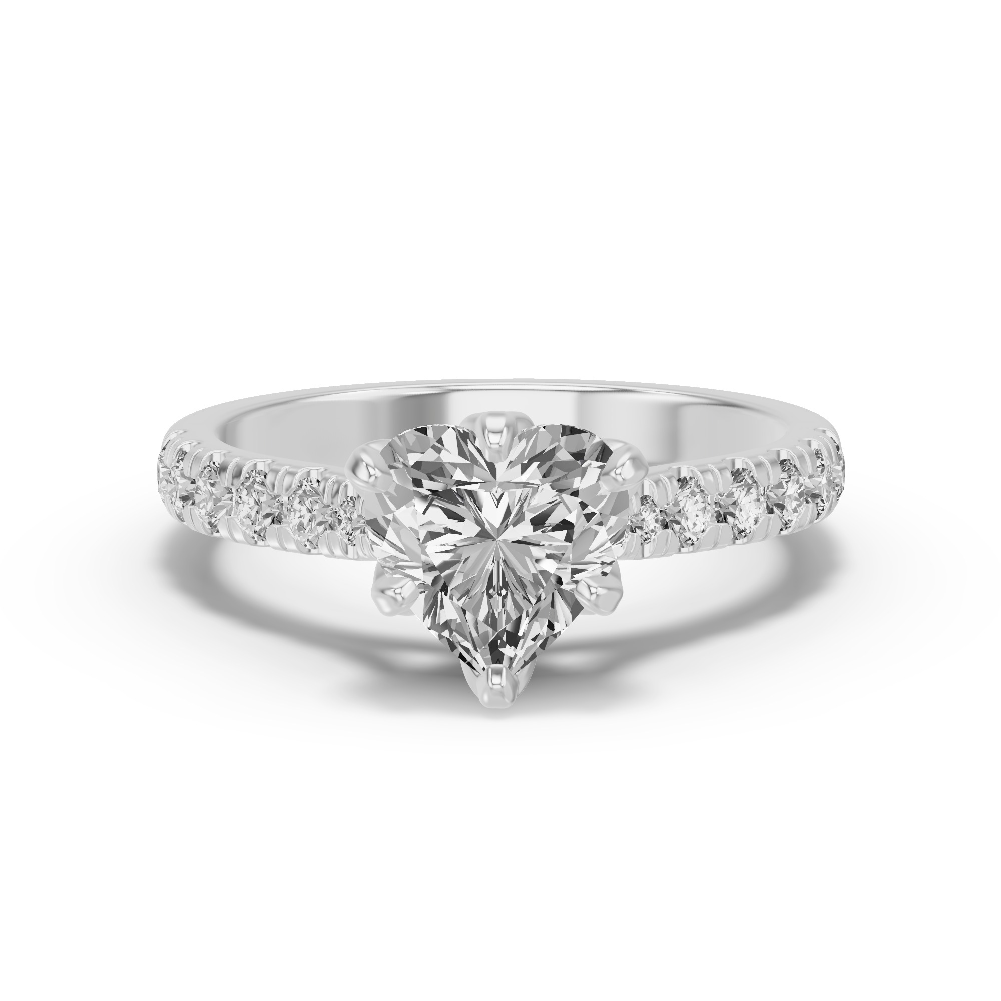 Marigold Royale Tulip Inspired 6 Prong Lab Engagement Ring