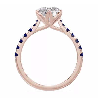 Marigold Royale Tulip Inspired Sapphire Engagement Ring
