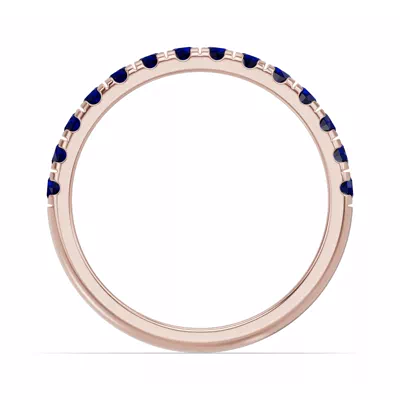 Marigold Royale Pavé Sapphire Band