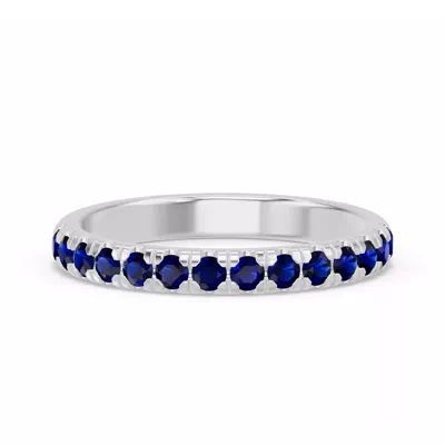 Marigold Royale Pavé Sapphire Band