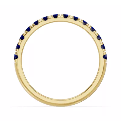 Marigold Royale Pavé Sapphire Band