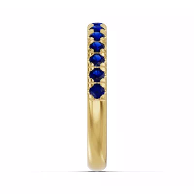 Marigold Royale Pavé Sapphire Band