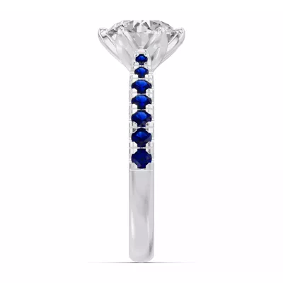 Marigold Royale Tulip Inspired Sapphire Engagement Ring
