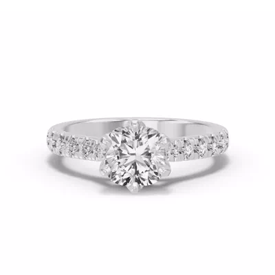 Marigold Royale Tulip Inspired 6 Prong Lab Engagement Ring