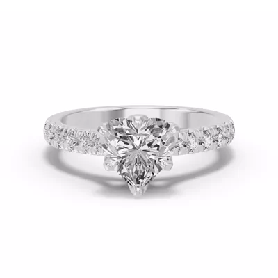 Marigold Royale Tulip Inspired 6 Prong Lab Engagement Ring