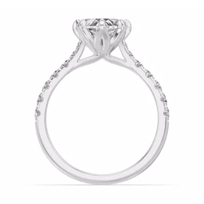 Marigold Royale Tulip Inspired 6 Prong Lab Engagement Ring