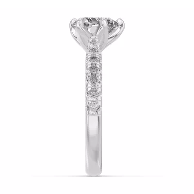 Marigold Royale Tulip Inspired 6 Prong Lab Engagement Ring