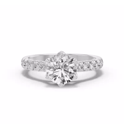 Marigold Royale Tulip Inspired 6 Prong Engagement Ring