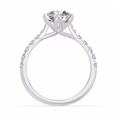 Marigold Royale Tulip Inspired 6 Prong Engagement Ring