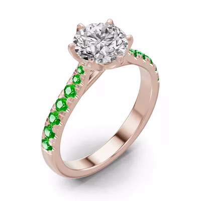 Marigold Royale Tulip Inspired Tsavorite Engagement Ring