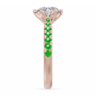 Marigold Royale Tulip Inspired Tsavorite Engagement Ring