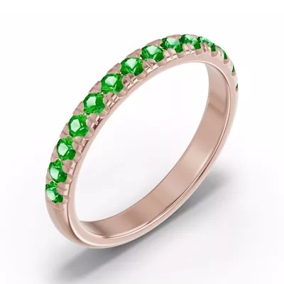 Marigold Royale Pavé Tsavorite Band