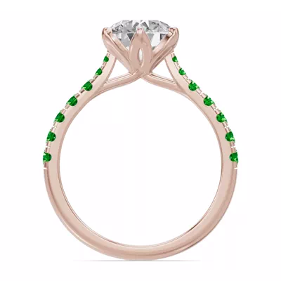 Marigold Royale Tulip-Inspired Tsavorite Engagement Ring
