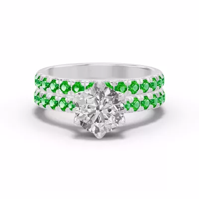 Marigold Royale Pavé Tsavorite Band