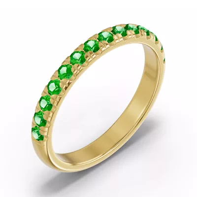 Marigold Royale Pavé Tsavorite Band
