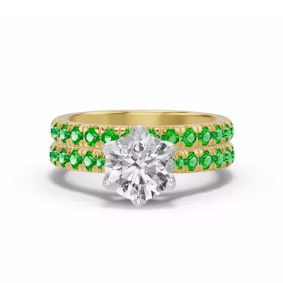 Marigold Royale Pavé Tsavorite Band