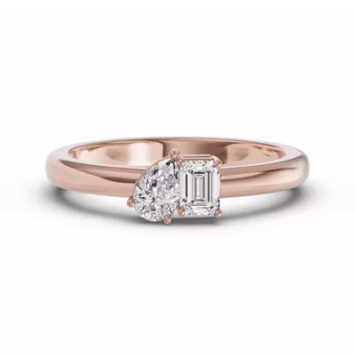 Toi Et Moi Pear & Emerald-Cut Lab Diamond Ring (.50 ct. tw.)